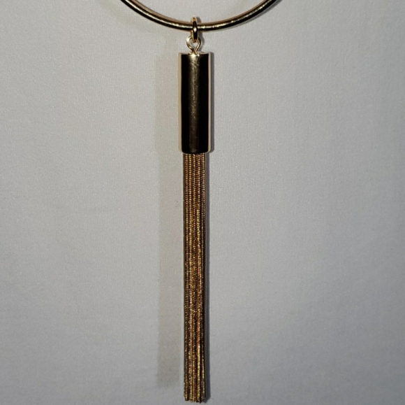 Trina Turk Circle Gem Tassel Necklace - Picture 7 of 7